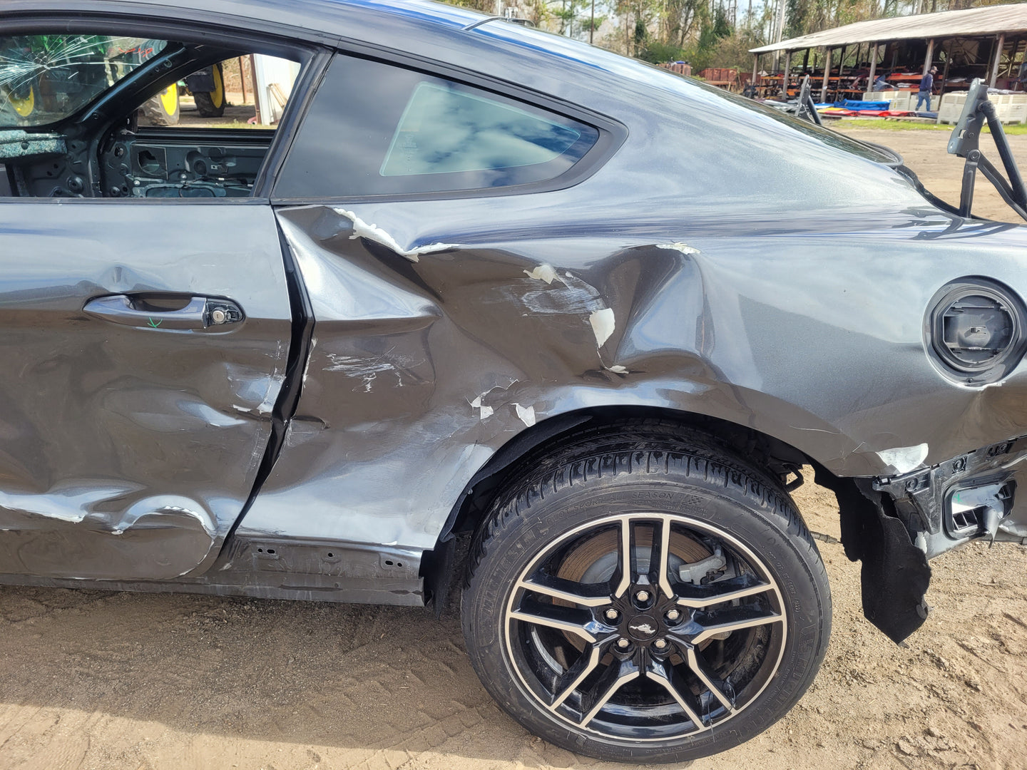 Stock 2652. 2017 Ford Mustang EcoBoost Roller Frame Coupe Clean Title Shell Paint J7 57k - The Parts Farm