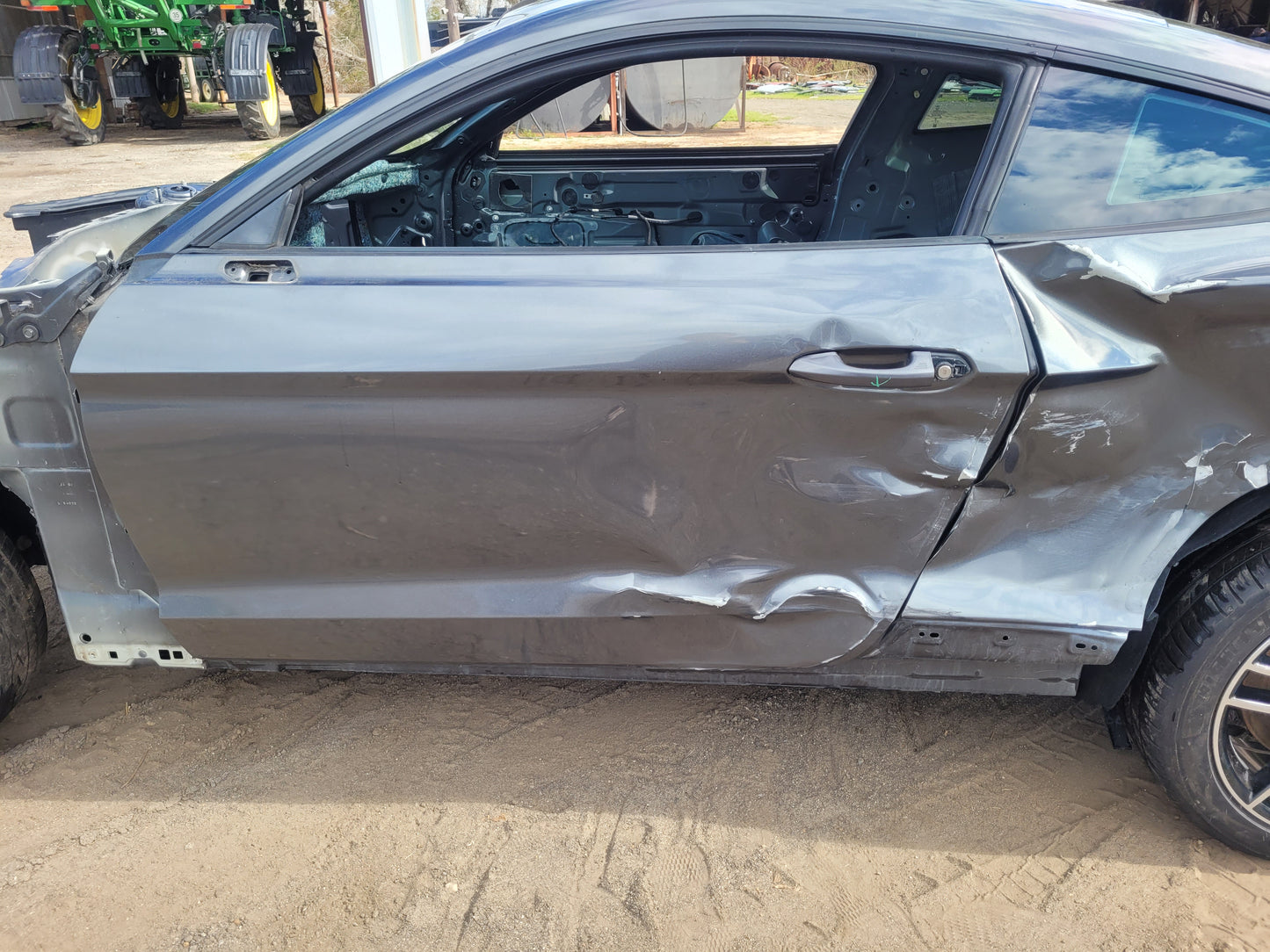 Stock 2652. 2017 Ford Mustang EcoBoost Roller Frame Coupe Clean Title Shell Paint J7 57k - The Parts Farm