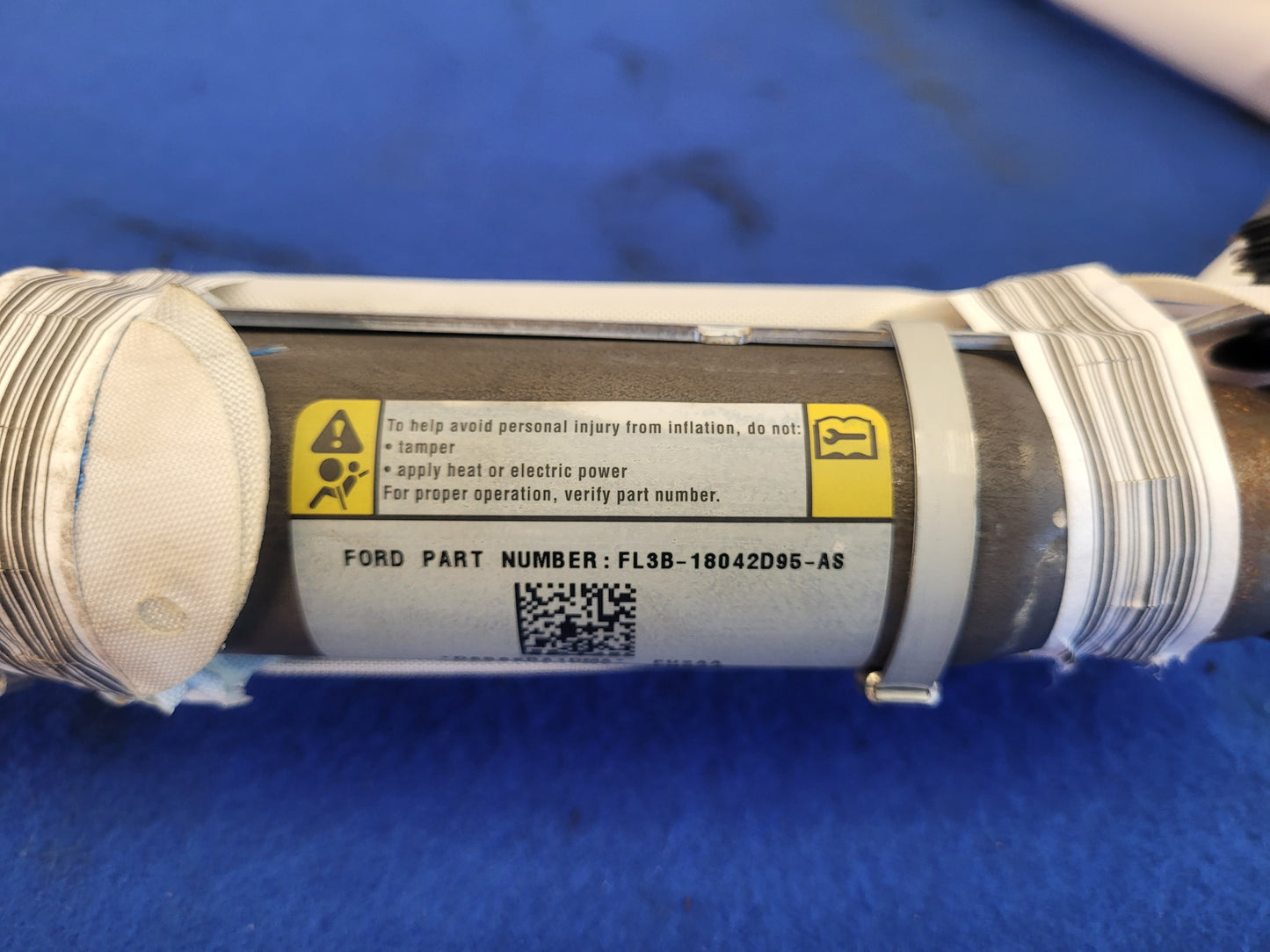 2015-2017 Ford F150 F-150 Pickup Truck Driver Left Roof Curtain Air Bag Crew Cab 2663 - The Parts Farm