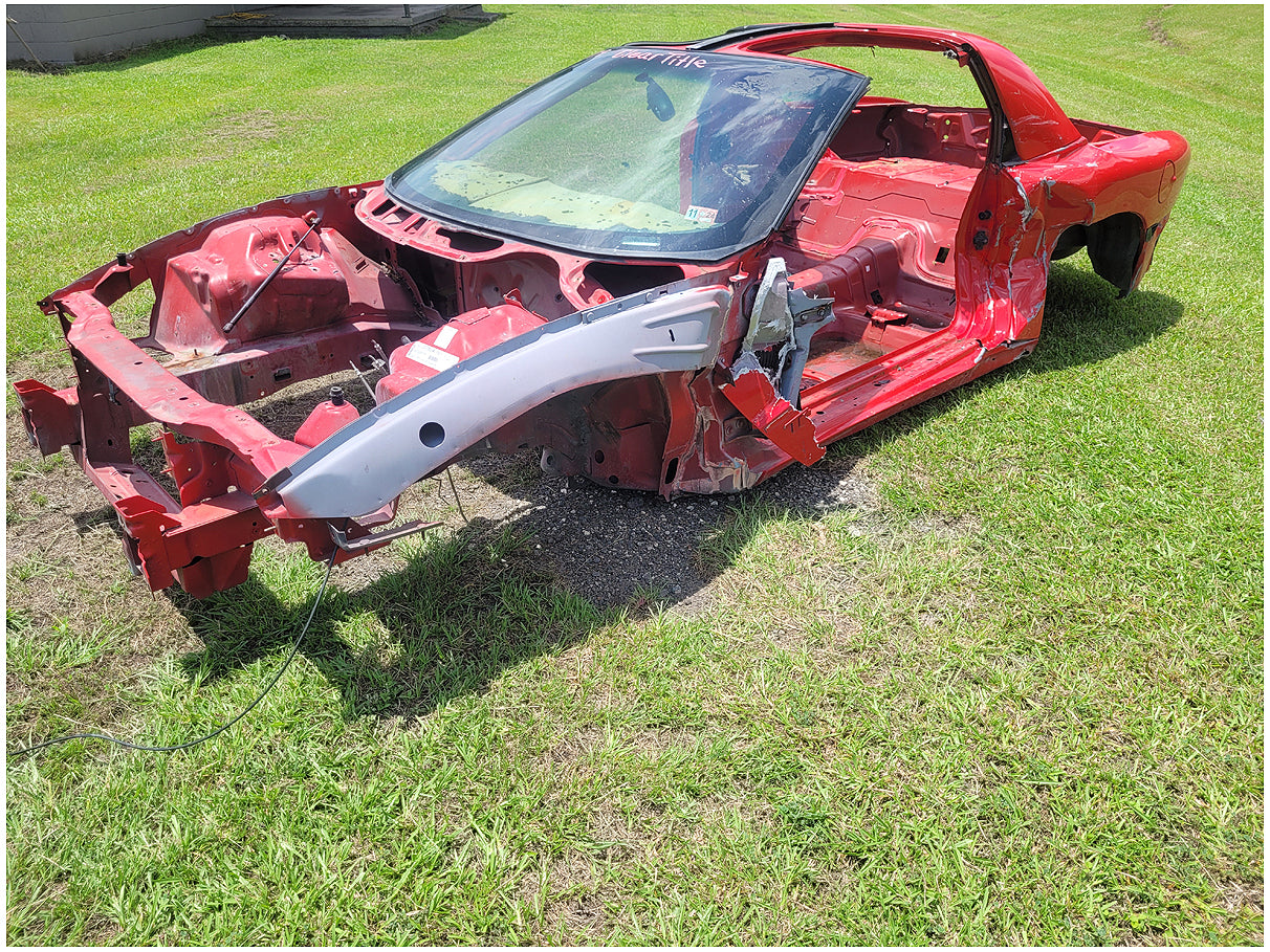 Stock 2653. 2001 Pontiac Firebird Trans Am Hatchback Clear Title Frame Shell Body
