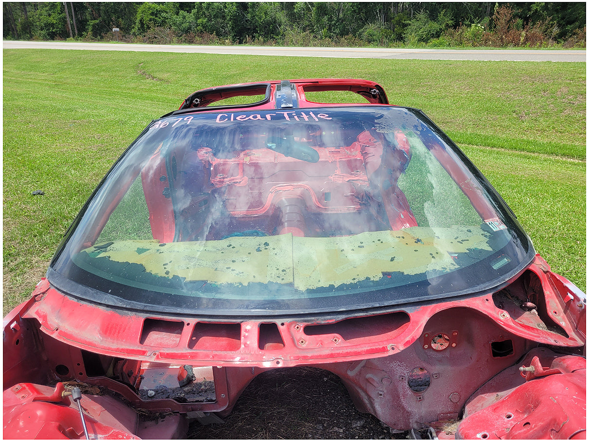 Stock 2653. 2001 Pontiac Firebird Trans Am Hatchback Clear Title Frame Shell Body
