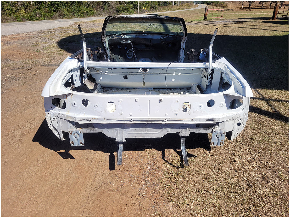 Stock 2603. 1990 Ford Mustang Mclaren Convertible Salvage Title Frame Shell