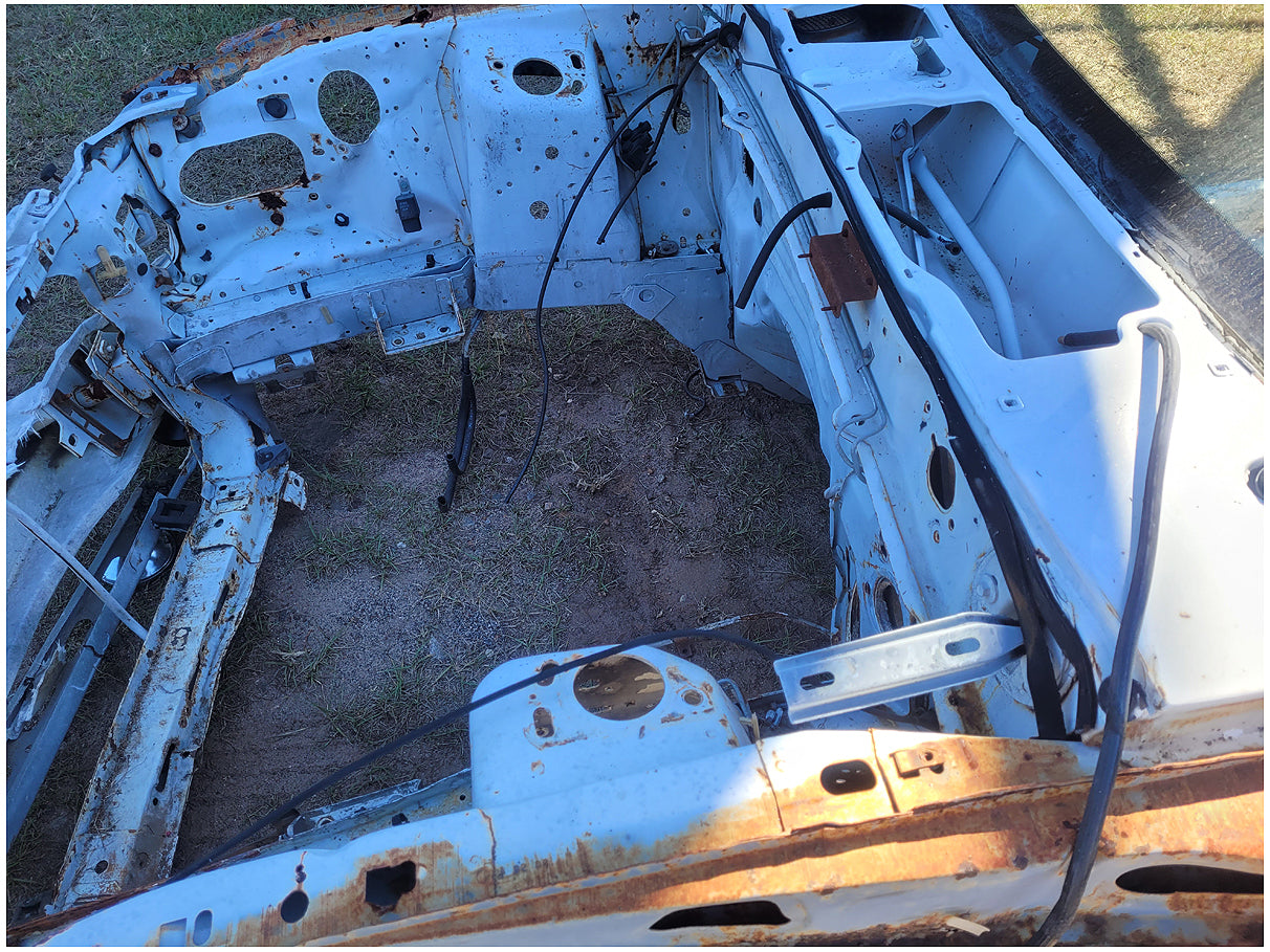 Stock 2603. 1990 Ford Mustang Mclaren Convertible Salvage Title Frame Shell