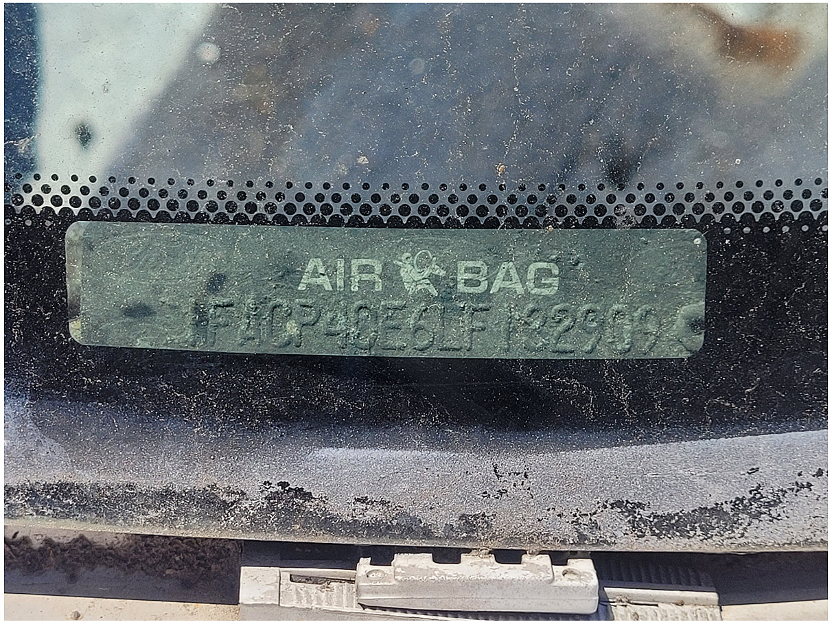 Stock 2603. 1990 Ford Mustang Mclaren Convertible Salvage Title Frame Shell