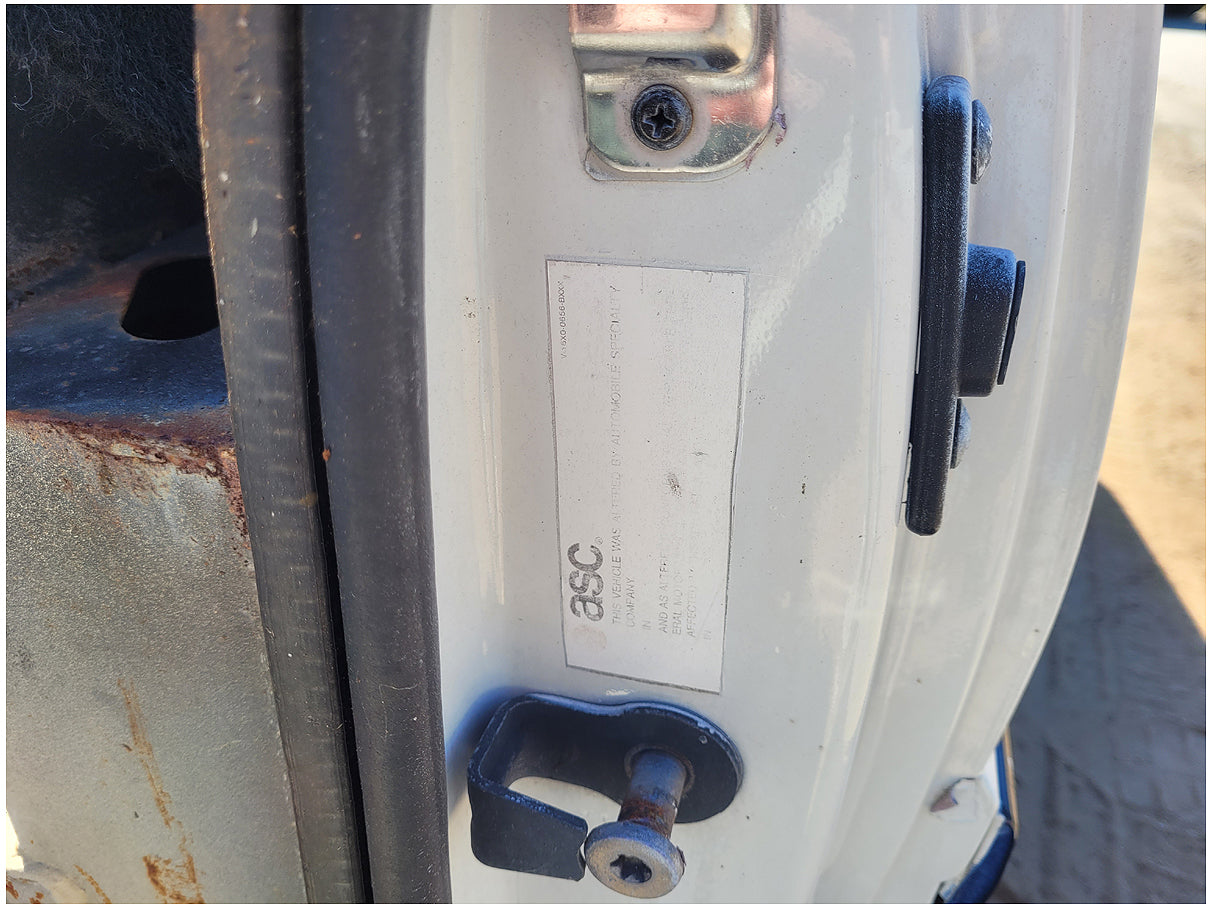 Stock 2603. 1990 Ford Mustang Mclaren Convertible Salvage Title Frame Shell