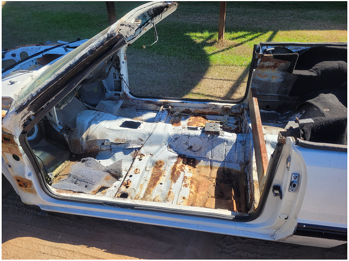 Stock 2603. 1990 Ford Mustang Mclaren Convertible Salvage Title Frame Shell