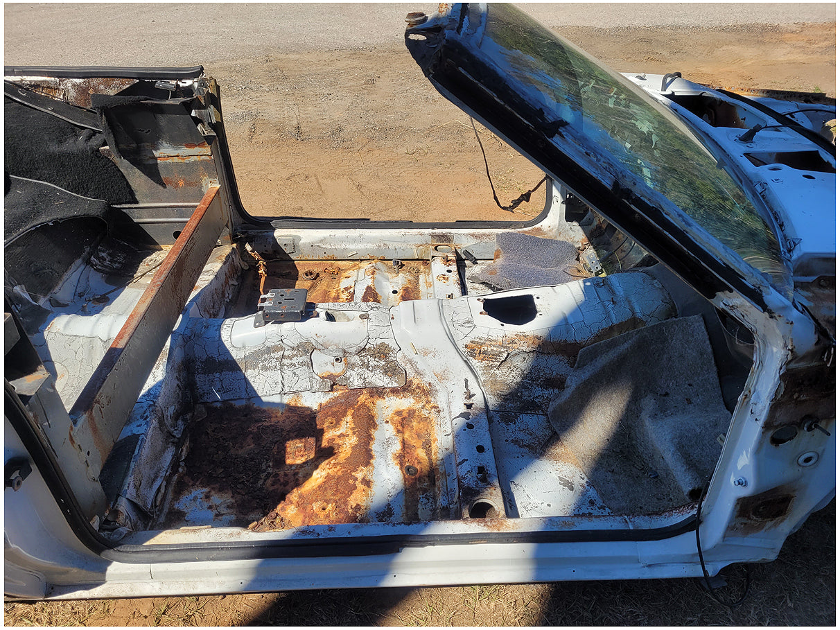 Stock 2603. 1990 Ford Mustang Mclaren Convertible Salvage Title Frame Shell