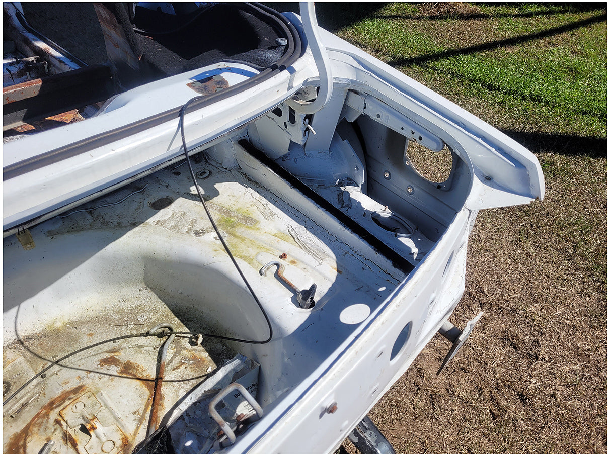 Stock 2603. 1990 Ford Mustang Mclaren Convertible Salvage Title Frame Shell