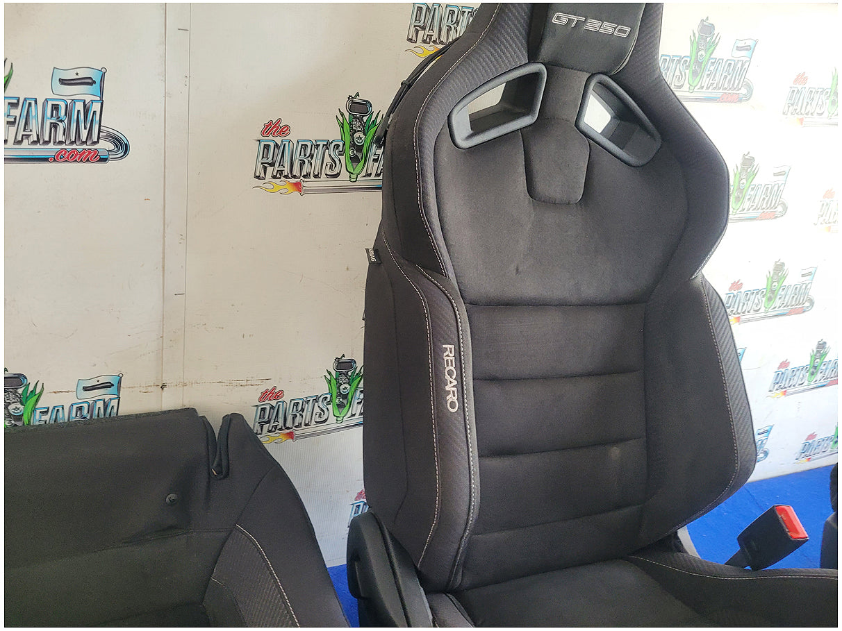 2016 Ford Mustang Shelby GT350 Recaro Coupe Set Seats Cloth Race Bucket 2881