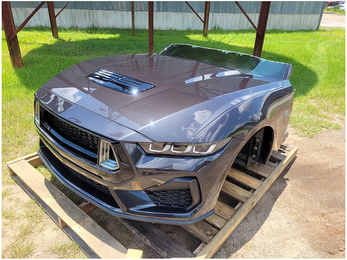 2024 Ford Mustang GT S650 Front Clip Bumper Hood Fender Apron Paint HY 2891