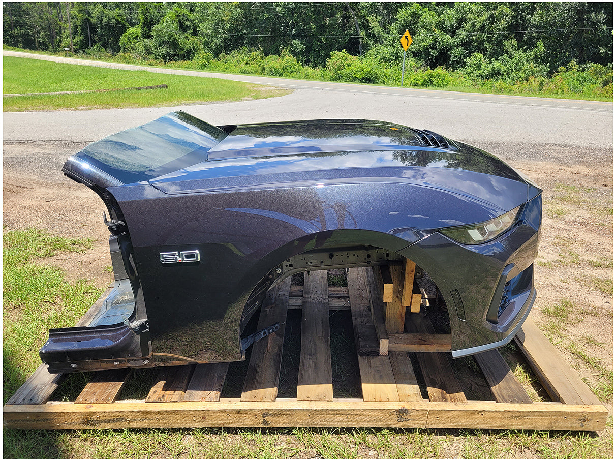 2024 Ford Mustang GT S650 Front Clip Bumper Hood Fender Apron Paint HY 2891