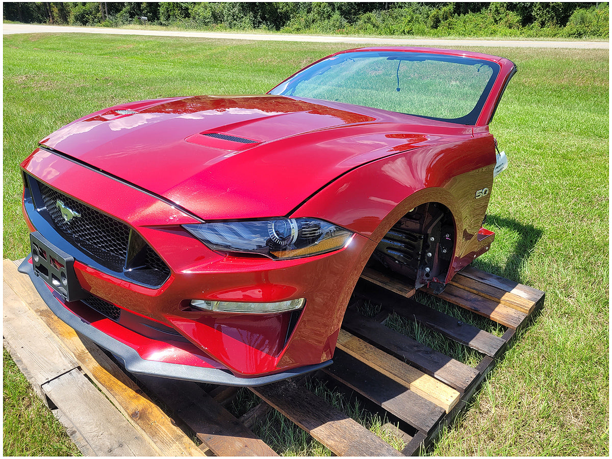 2020 Ford Mustang GT S550 Front Clip Bumper Hood Fender Apron Paint D4 2911