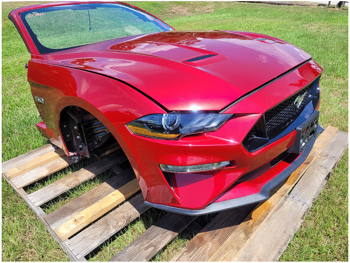 2020 Ford Mustang GT S550 Front Clip Bumper Hood Fender Apron Paint D4 2911