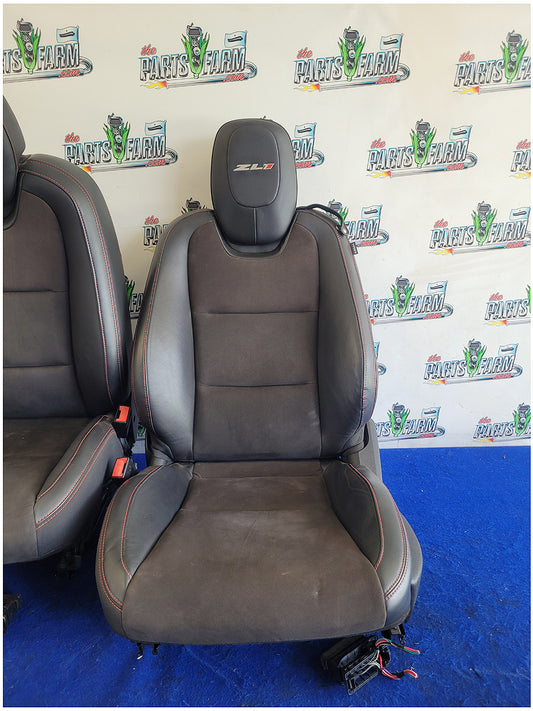 2012-2015 Chevy Camaro ZL1 Convertible Leather Bucket Seats Heated *Read 2914