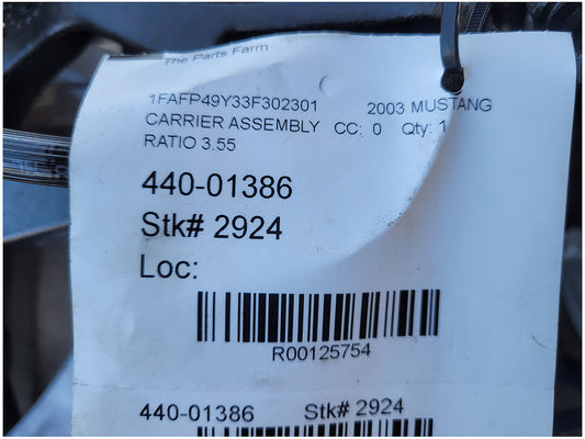44k 2003-2004 Ford Mustang SVT Cobra IRS axle Independent Rear Suspension 3.55 2924
