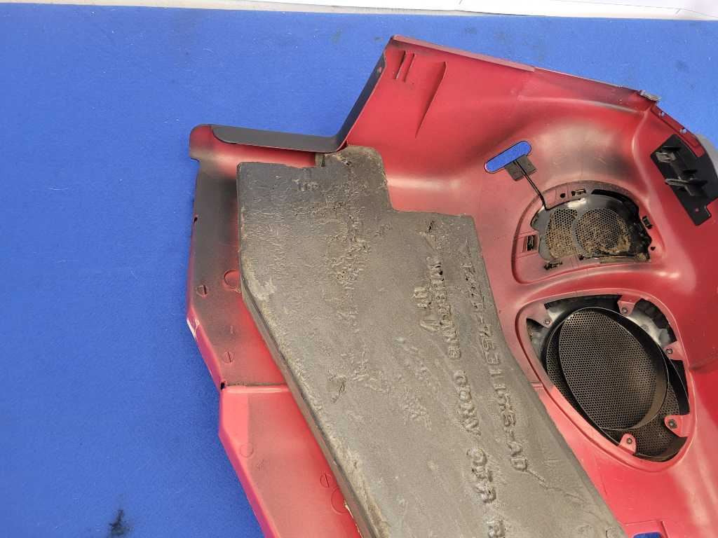1994-1995 Ford Mustang GT Convertible Passenger Rear Quarter Trim Red 2631 - The Parts Farm