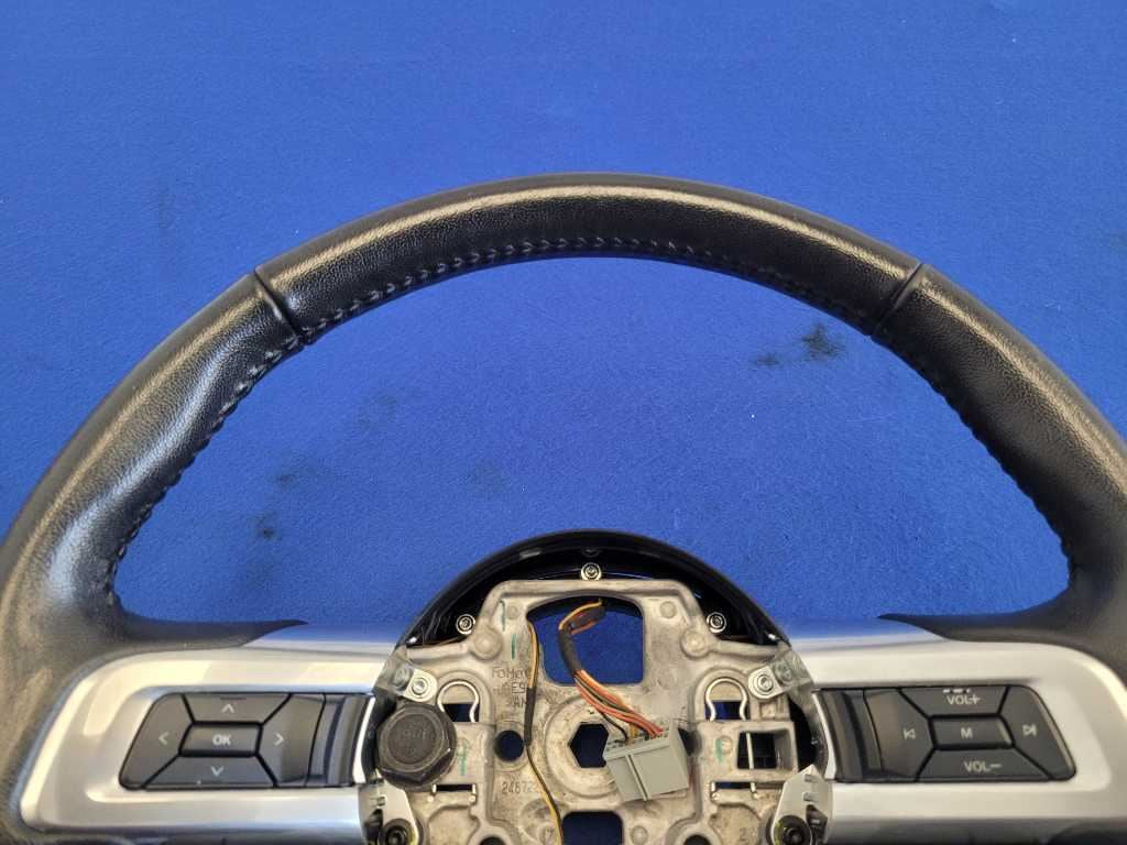 2015-2017 Ford Mustang EcoBoost S550 Steering Wheel Leather M/T Driver 2652 - The Parts Farm