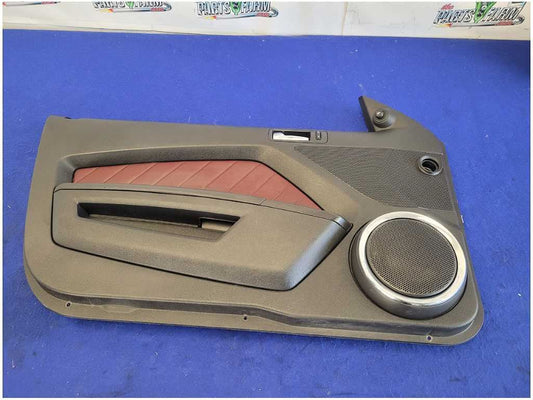 2010-2014 Ford Mustang GT Convertible Front Door Panel Card Shaker Lava Red 2757