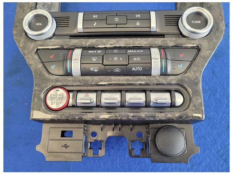 2015-2020 Ford Mustang GT S550 Radio Faceplate 8in Screen Heat Cool Seats - The Parts Farm