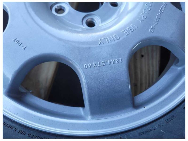 2011-2014 Ford Mustang GT Wheel 18" Aluminum Compact Spare Tim Rim 2471 - The Parts Farm