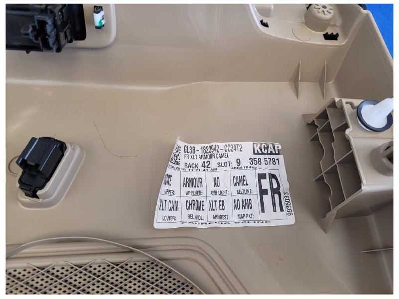 2015-2017 Ford F150 F-150 Pickup Truck Set Door Panels Beige Black Crew Cab 2615 - The Parts Farm
