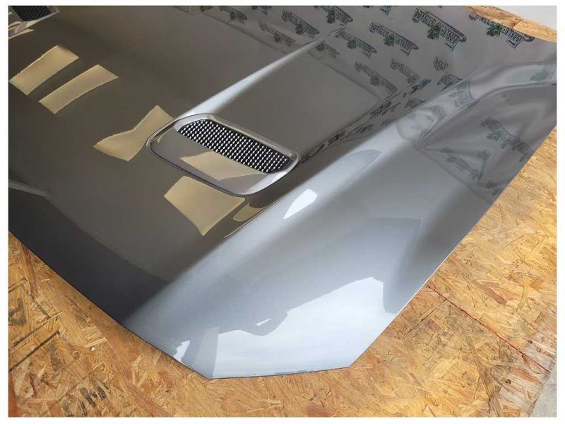 2018-2023 Ford Mustang GT New Take Off Front Hood Shell Scoop Paint Silver - The Parts Farm