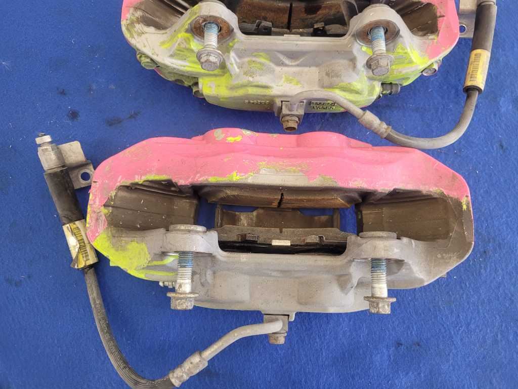 2015-2023 Ford Mustang Pair 14" Performance Front Brake Calipers Pads 2616 - The Parts Farm