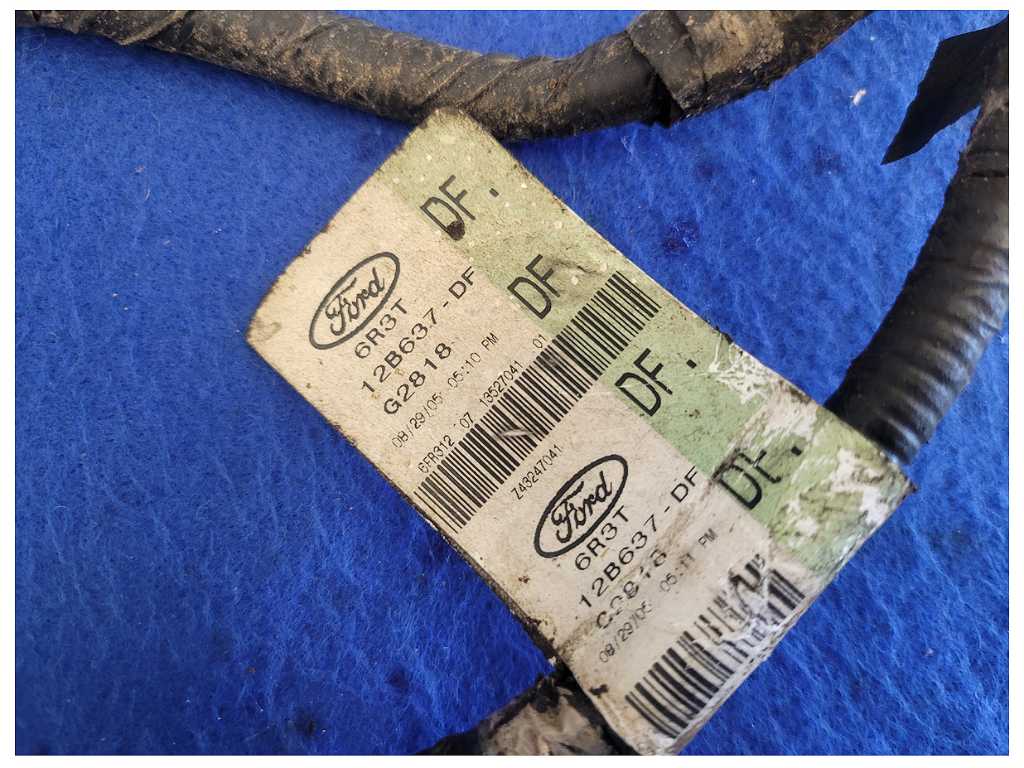 2006 Ford Mustang GT 4.6L Injector Harness Transmission A/T Wire Plug 2590 - The Parts Farm