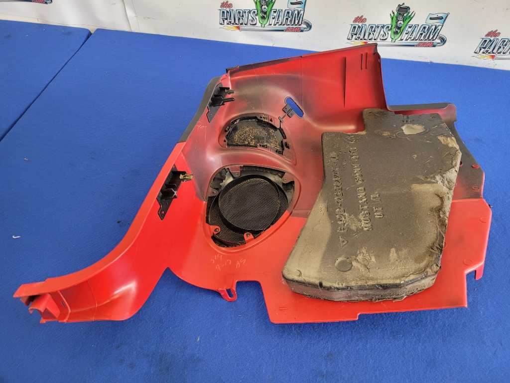 1994-1995 Ford Mustang GT Convertible Driver LH Rear Quarter Trim Red 2631 - The Parts Farm