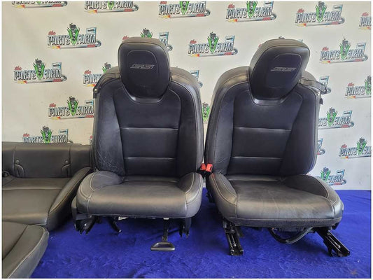 2010-2015 Chevrolet Camaro SS Set Seats Leather Coupe Bucket Good Bags 2725