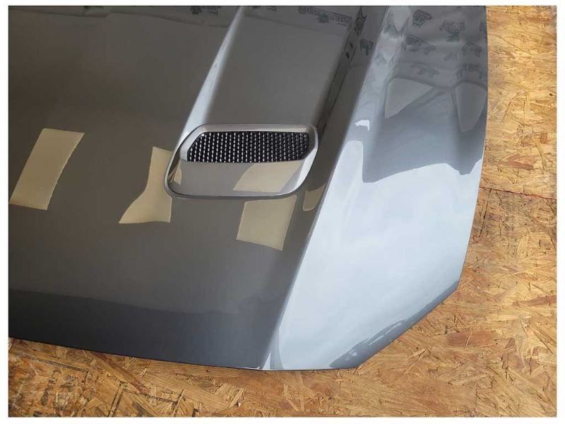 2018-2023 Ford Mustang GT New Take Off Front Hood Shell Scoop Paint Silver - The Parts Farm