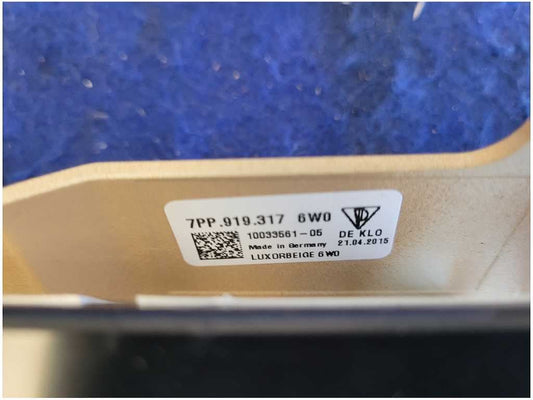 2011-2018 Porsche Cayenne Diesel Front Upper Dome Map Sunroof Biege 2579