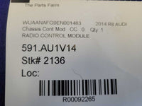 2014 Audi R8 V10 Coupe Bluetooth Control Module Unit 2136 - The Parts Farm