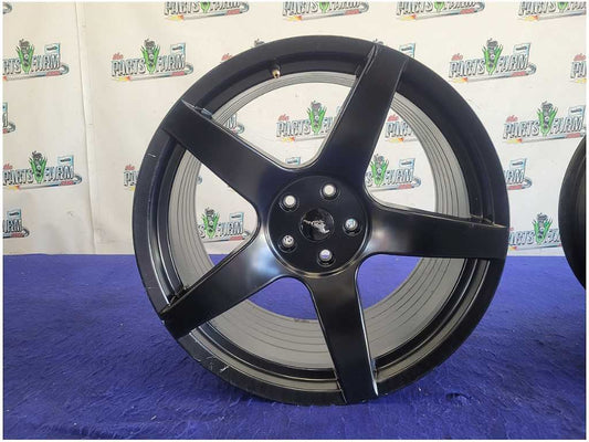 2015-2023 Ford Mustang GT Aftermarket Pair Wheels 20x11 Black Rim Scuffs 2705
