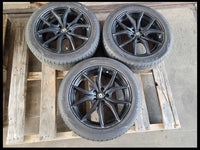 2011-2014 Ford Mustang GT 3 Drag Wheel 18x8 Black Spoke Painted Tire Scuffs - The Parts Farm