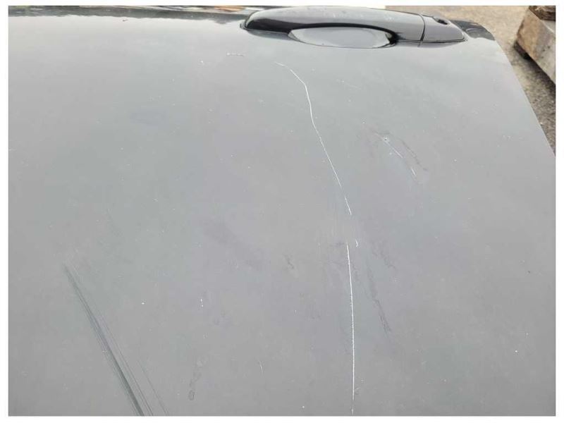 2008-2014 Cadillac CTSV Driver Left Front Door Paint Black *Bent Corner* 869 - The Parts Farm