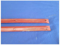 1987-1993 Ford Mustang GT LX 5.0L Pair of Door Sill Scuff Plates Red Trim 2298 - The Parts Farm