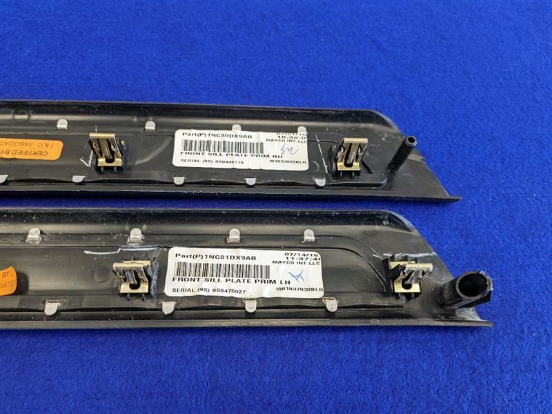 2014-2017 Jeep Grand Cherokee SRT8 6.4L Pair Door Sill Plates Scuff - The Parts Farm