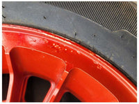 1987-1993 Ford Mustang GT 5.0L Wheel 15x7 Scuffs Tire Paint Red 2299 - The Parts Farm