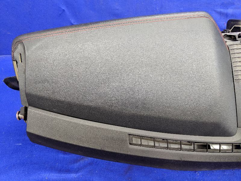 2015-2017 Ford Mustang GT S550 Dash Panel No Gauge Pack Board Red Stitching - The Parts Farm