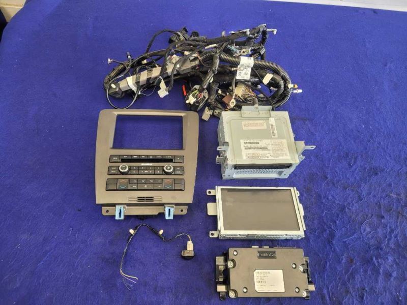 2013 Ford Mustang GT 5.0L Audio Receiver Radio Control Panel Info Screen 2417 - The Parts Farm