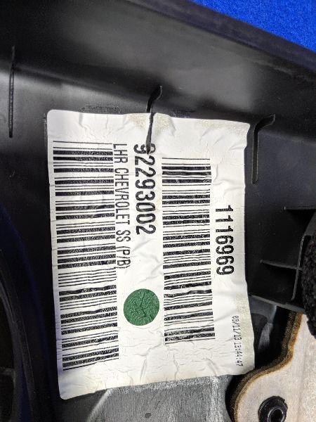 2014-2017 Chevrolet SS Caprice Sedan Alcantara Driver Rear Door Panel Trim OEM - The Parts Farm