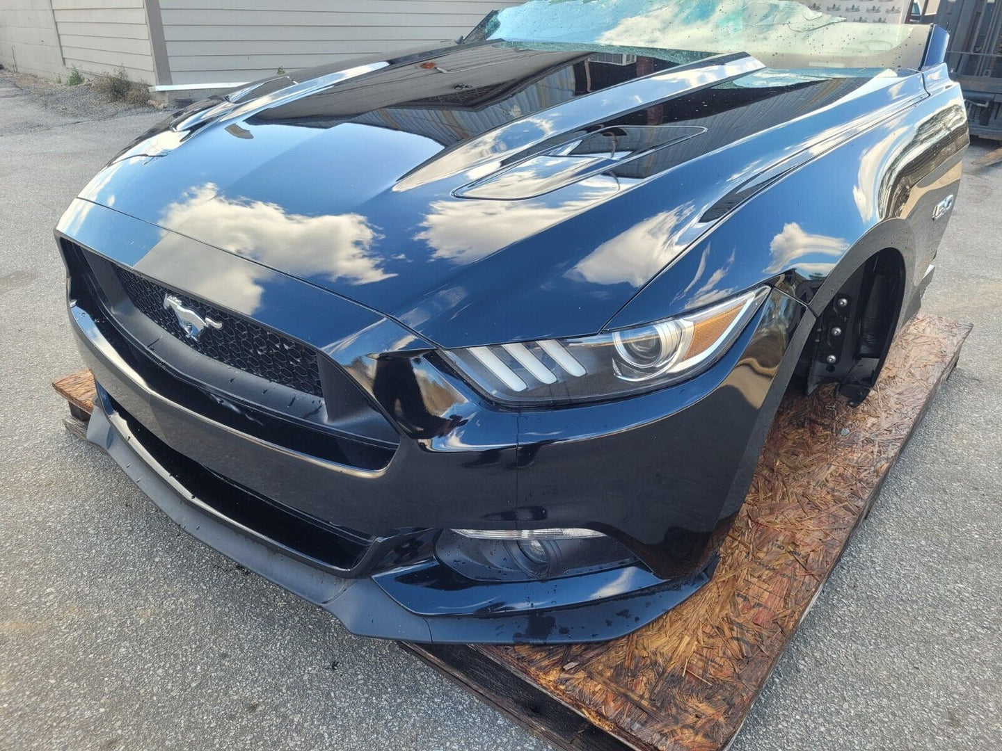 2015-2017 Ford Mustang GT S550 Front Clip Bumper Fender Hood Paint G1 2643 pp1 - The Parts Farm