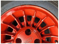 1987-1993 Ford Mustang GT 5.0L Wheel 15x7 Scuffs Tire Paint Red 2299 - The Parts Farm