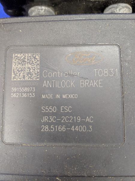 2015-2020 Ford Mustang GT 5.0L S550 Anti Lock Brake ABS Module Modulator - The Parts Farm