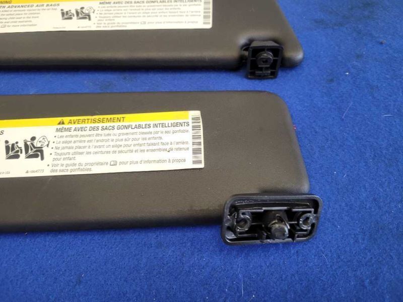 2010-2015 Chevrolet Camaro SS Pair Sun Visors Coupe No Sunroof 2462 - The Parts Farm