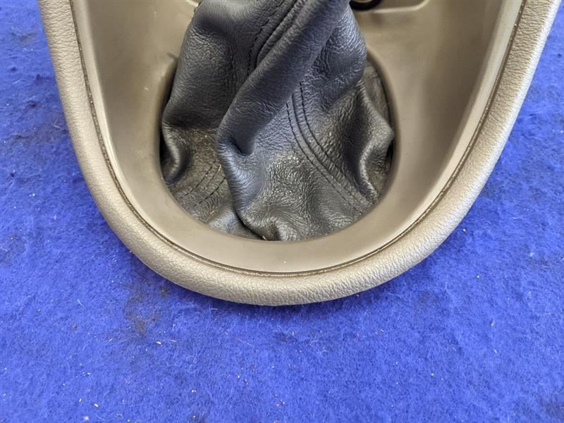 1999-2004 Ford Mustang Cobra SVT DOHC 4.6L Shifter Bezel Trim Brown Boot Leather - The Parts Farm