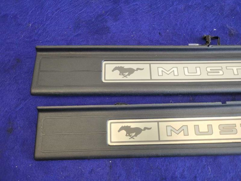 2015-2023 Ford Mustang GT S550 Pair Door Sill Plates Scuff Panel Light 2353 - The Parts Farm