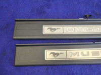 2015-2023 Ford Mustang GT S550 Pair Door Sill Plates Scuff Panel Light 2353 - The Parts Farm
