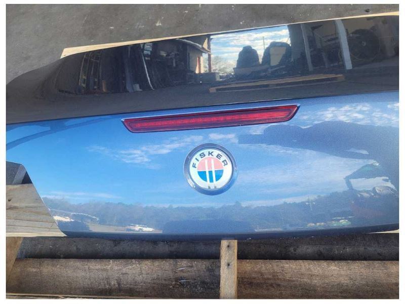 2012 Fisker Karma Sedan Hybrid Rear Trunk Deck Lid Hatch Paint Gray 1595 - The Parts Farm